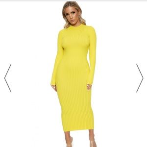 Naked Wardrobe THE RIBBED FEELS DRESS